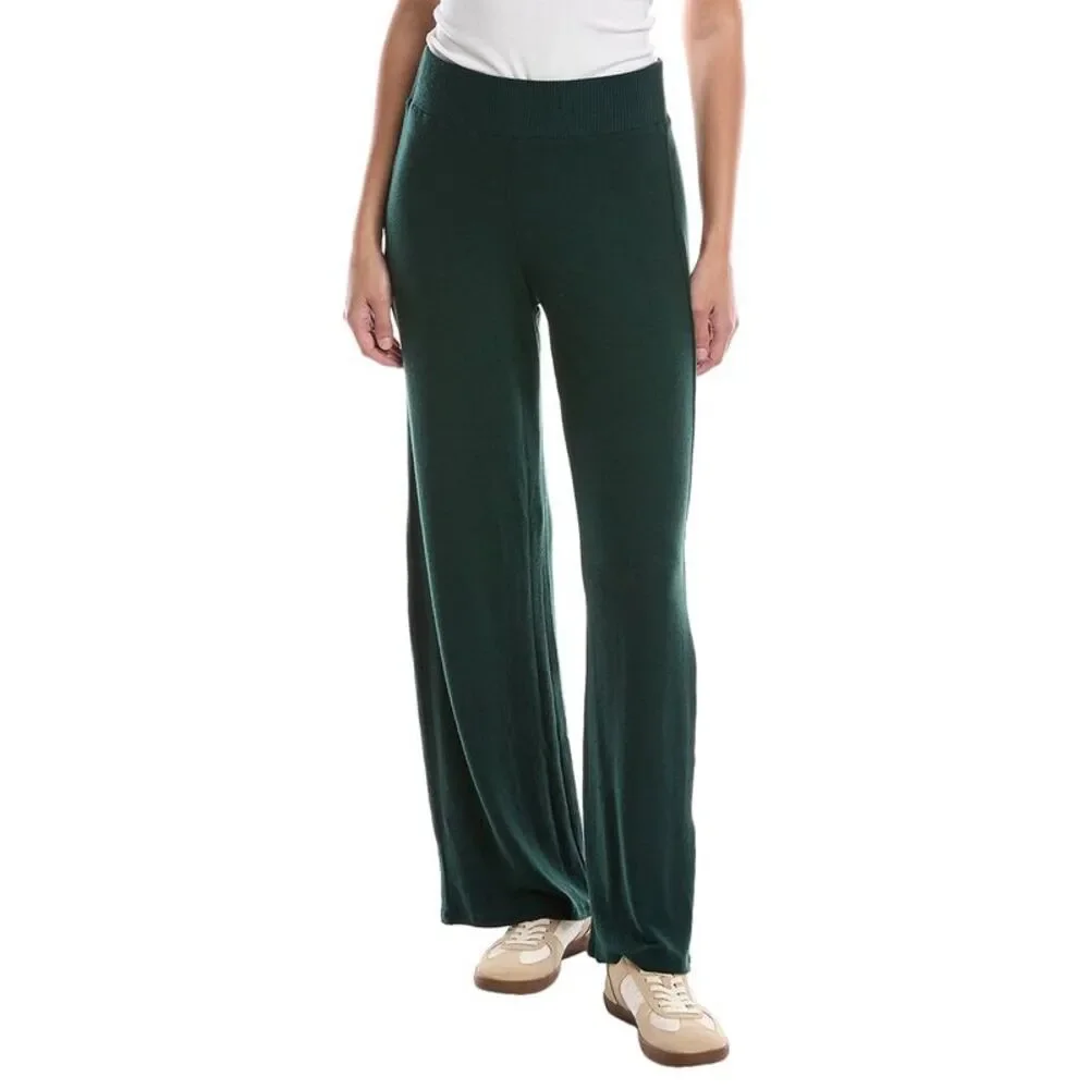 Michael Stars Womens  Jones Wide Leg Pant, Green